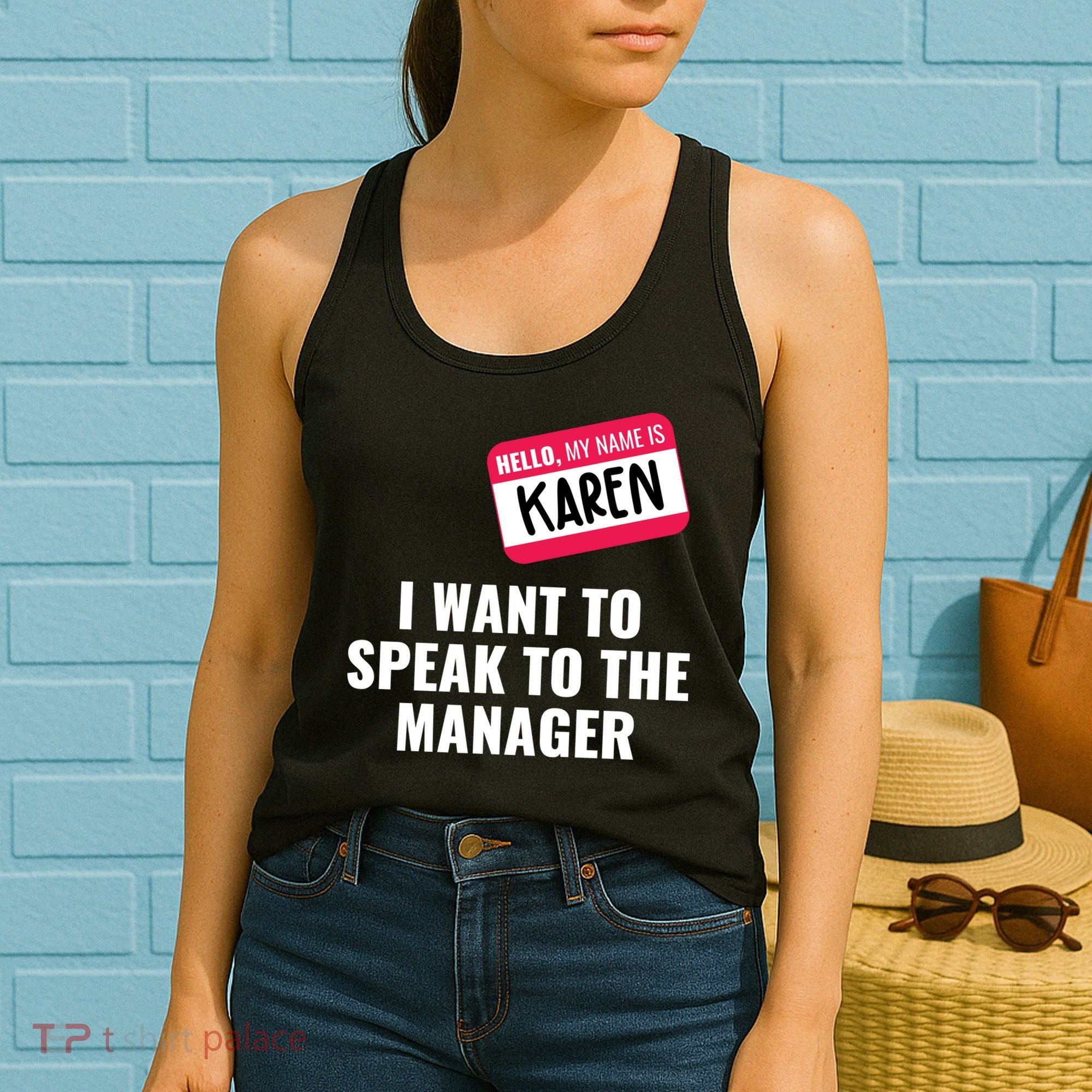 Funny Halloween Karen Costume Women's Tank Top