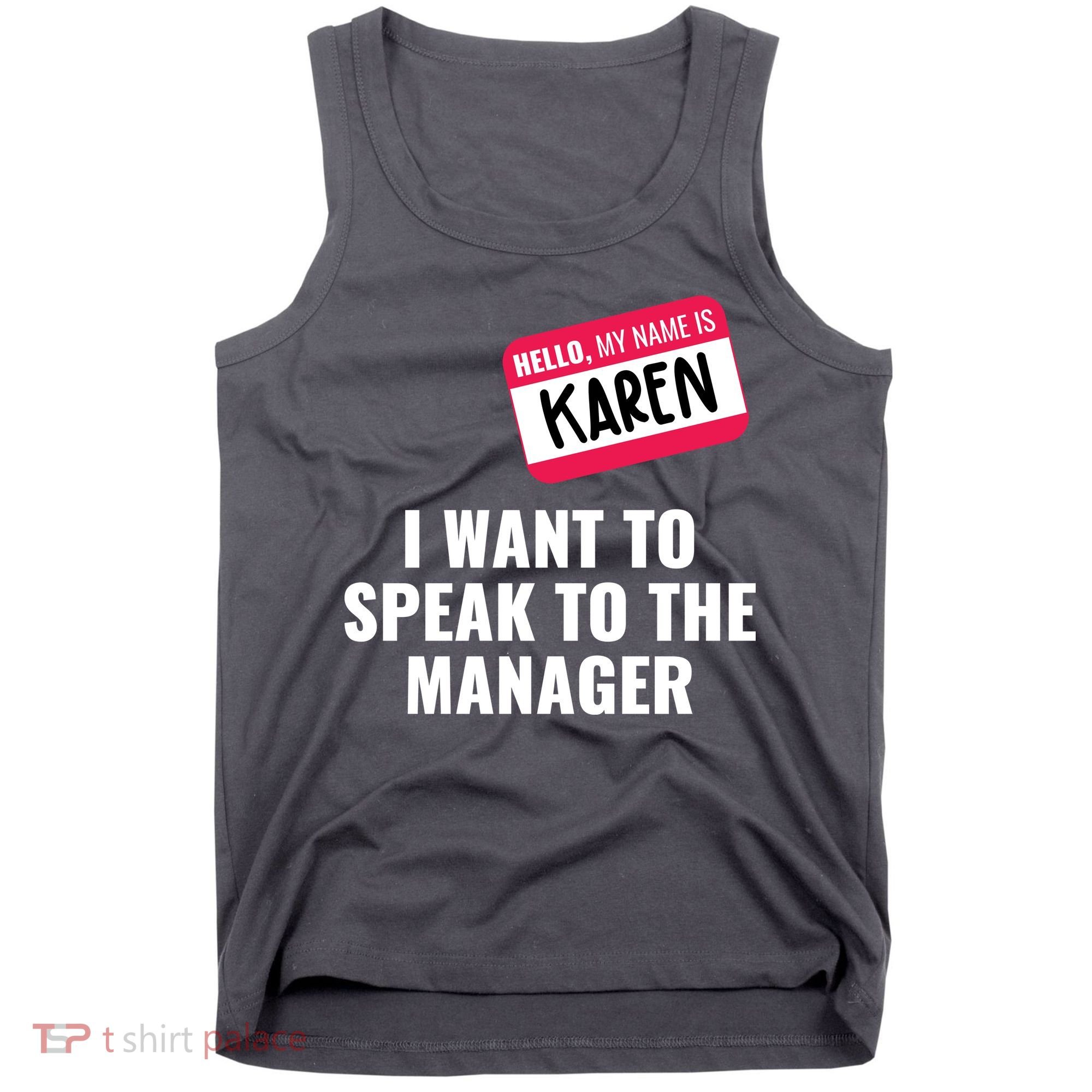 Funny Halloween Karen Costume Tank Top