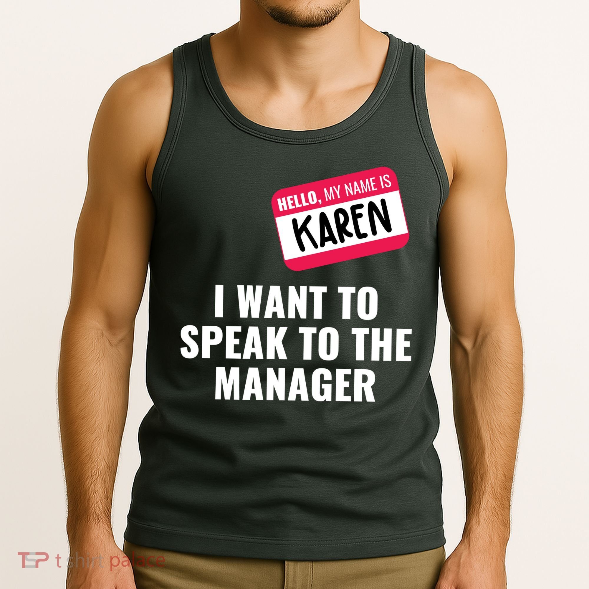 Funny Halloween Karen Costume Tank Top