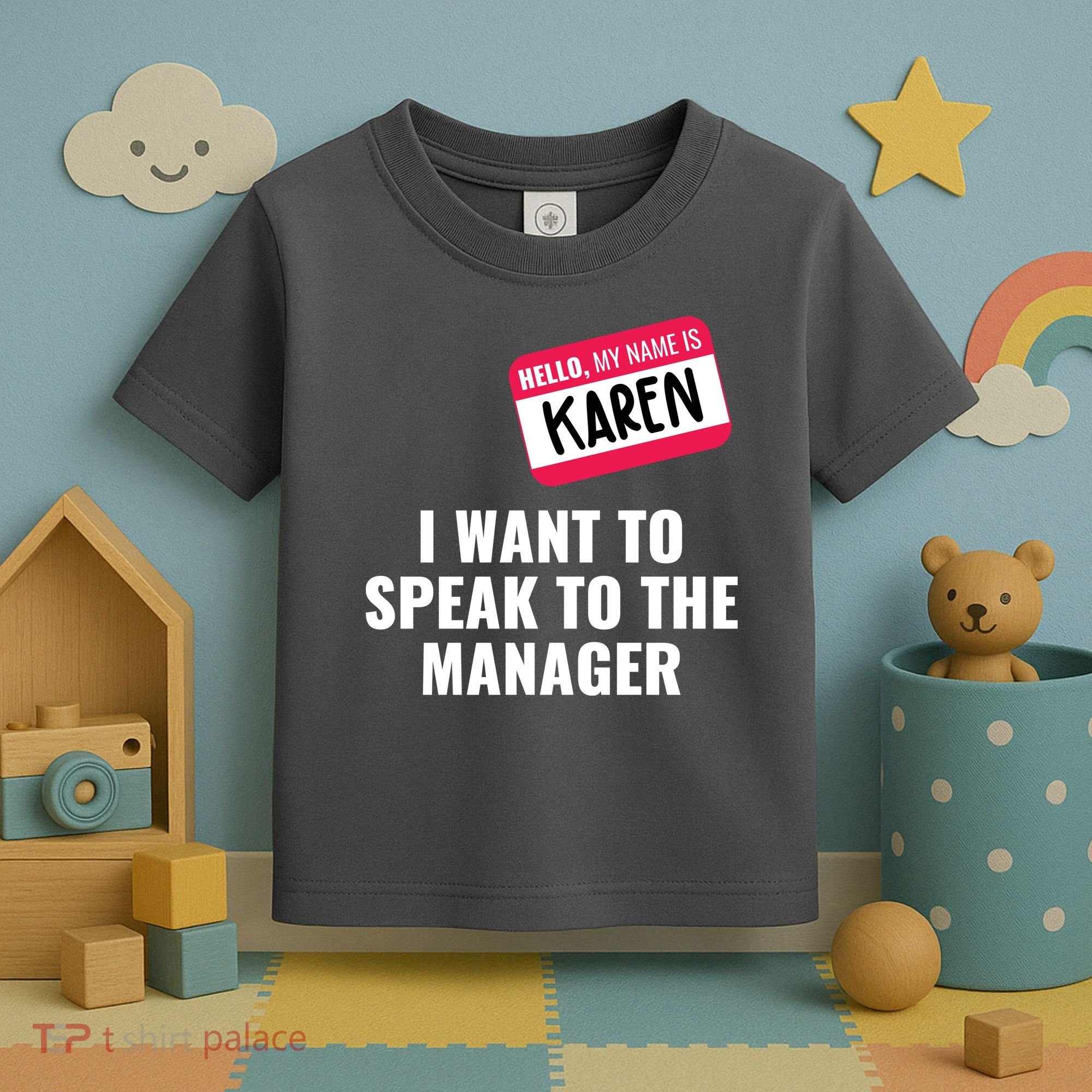 Funny Halloween Karen Costume Toddler T-Shirt