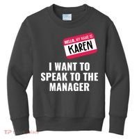 Funny Halloween Karen Costume Kids Sweatshirt thumb 0