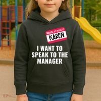 Funny Halloween Karen Costume Kids Hoodie thumb 3