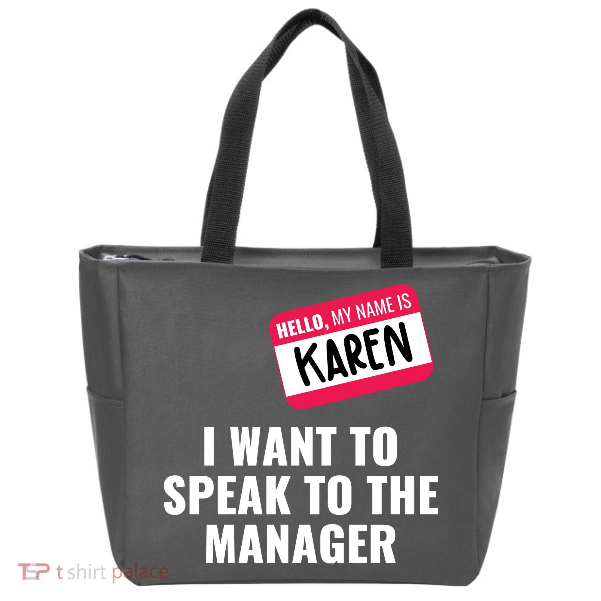 Funny Halloween Karen Costume Tote Bag