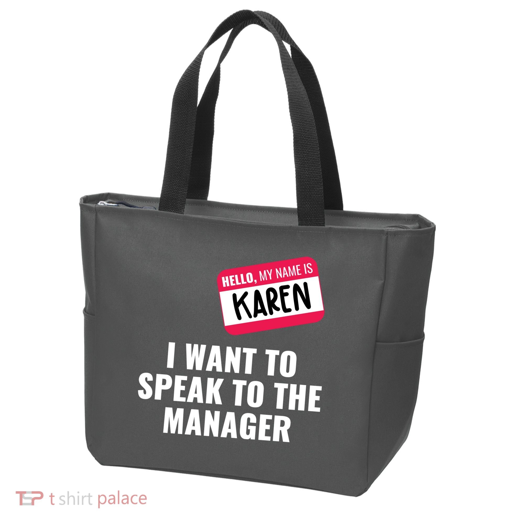 Funny Halloween Karen Costume Tote Bag