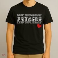 Funny Heartbreak Keep Your Heart Three Stacks T-Shirt thumb 3