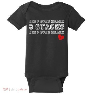 Funny Heartbreak Keep Your Heart Three Stacks Baby Bodysuit