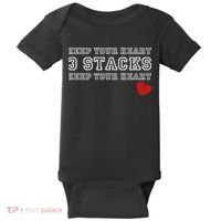 Funny Heartbreak Keep Your Heart Three Stacks Baby Bodysuit thumb 0
