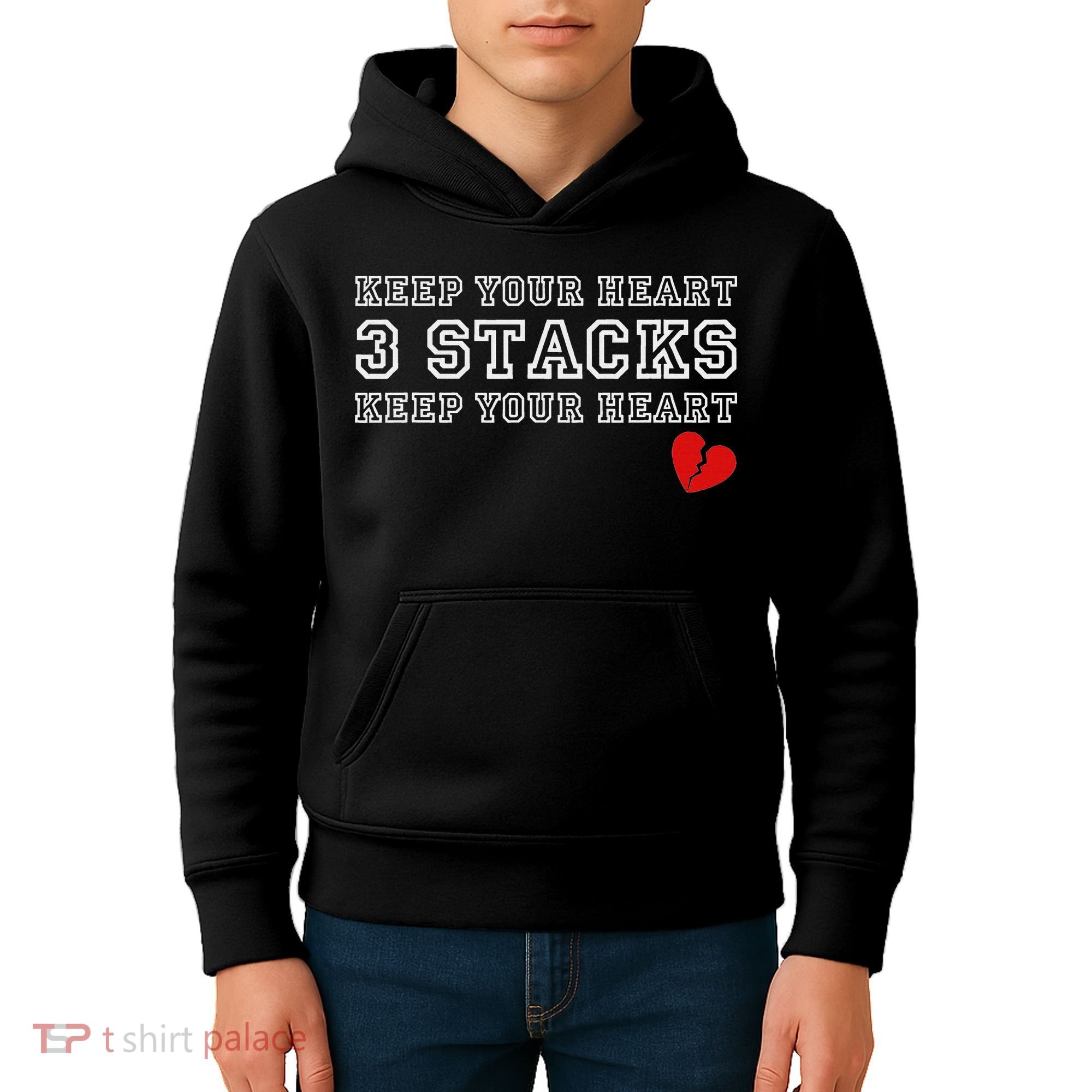 Funny Heartbreak Keep Your Heart Three Stacks Kids Hoodie