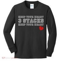 Funny Heartbreak Keep Your Heart Three Stacks Kids Long Sleeve Shirt thumb 0