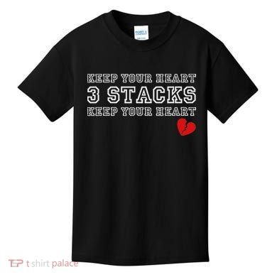 Funny Heartbreak Keep Your Heart Three Stacks Kids T-Shirt