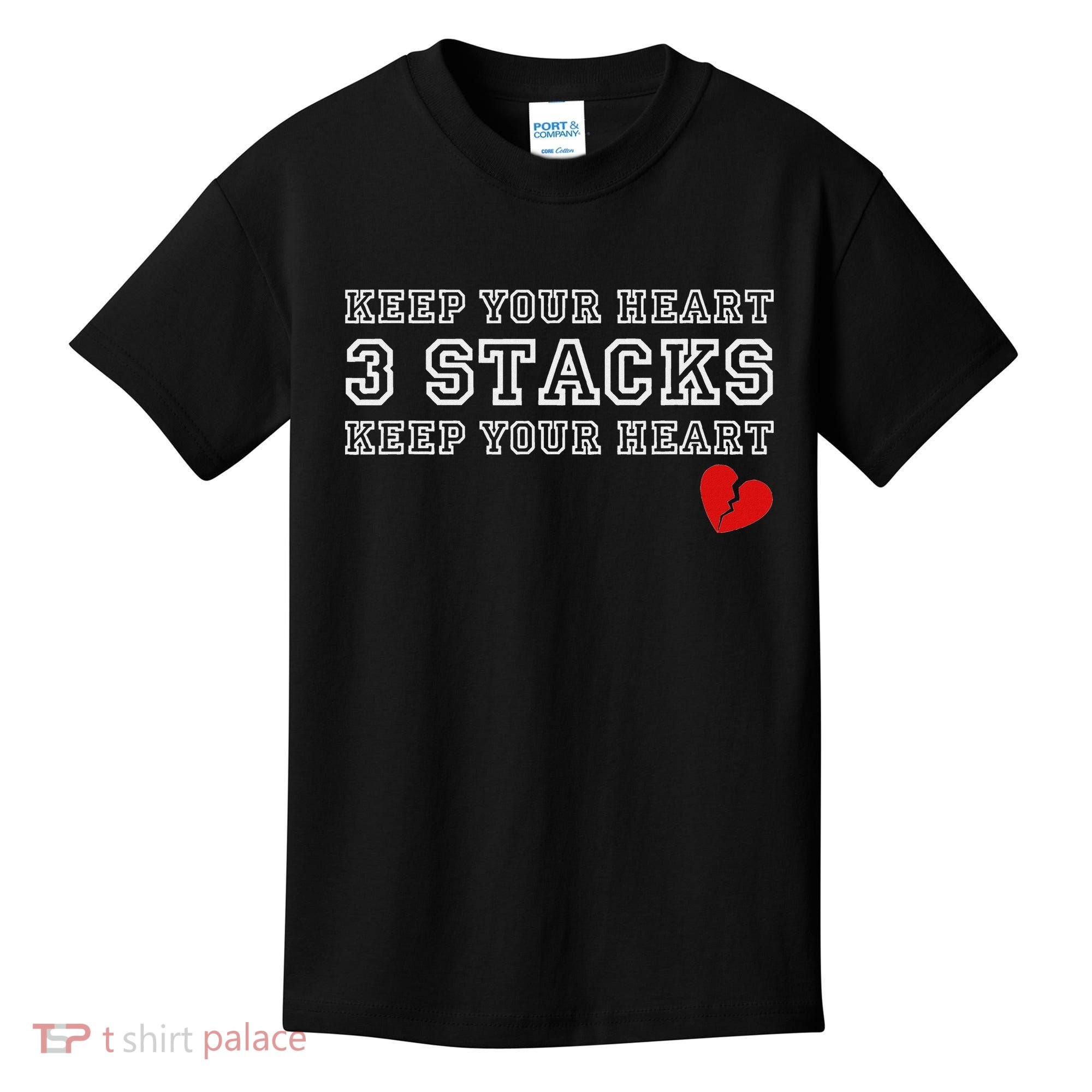 Funny Heartbreak Keep Your Heart Three Stacks Kids T-Shirt