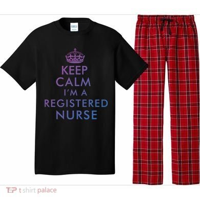 Funny Hilarious Keep Calm Im A Registered Nurse Rn Meaningful Gift Pajama Set