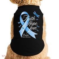Faith Hope Love Prostate Cancer Awareness Doggie Tank thumb 0