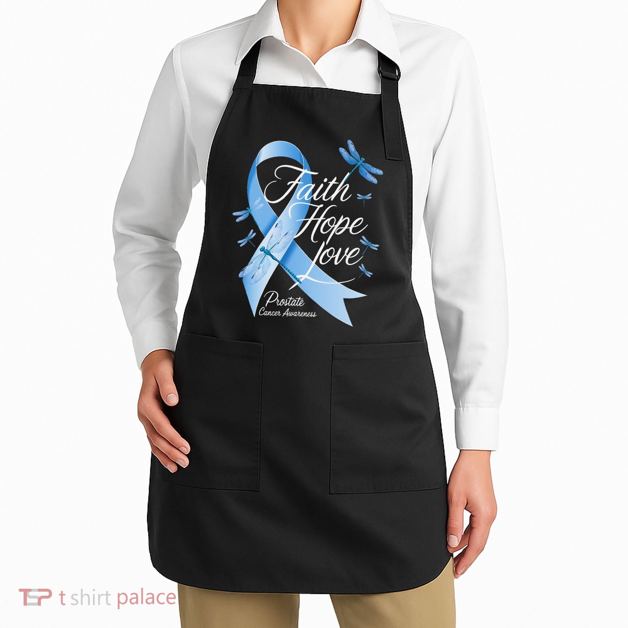 Faith Hope Love Prostate Cancer Awareness Apron