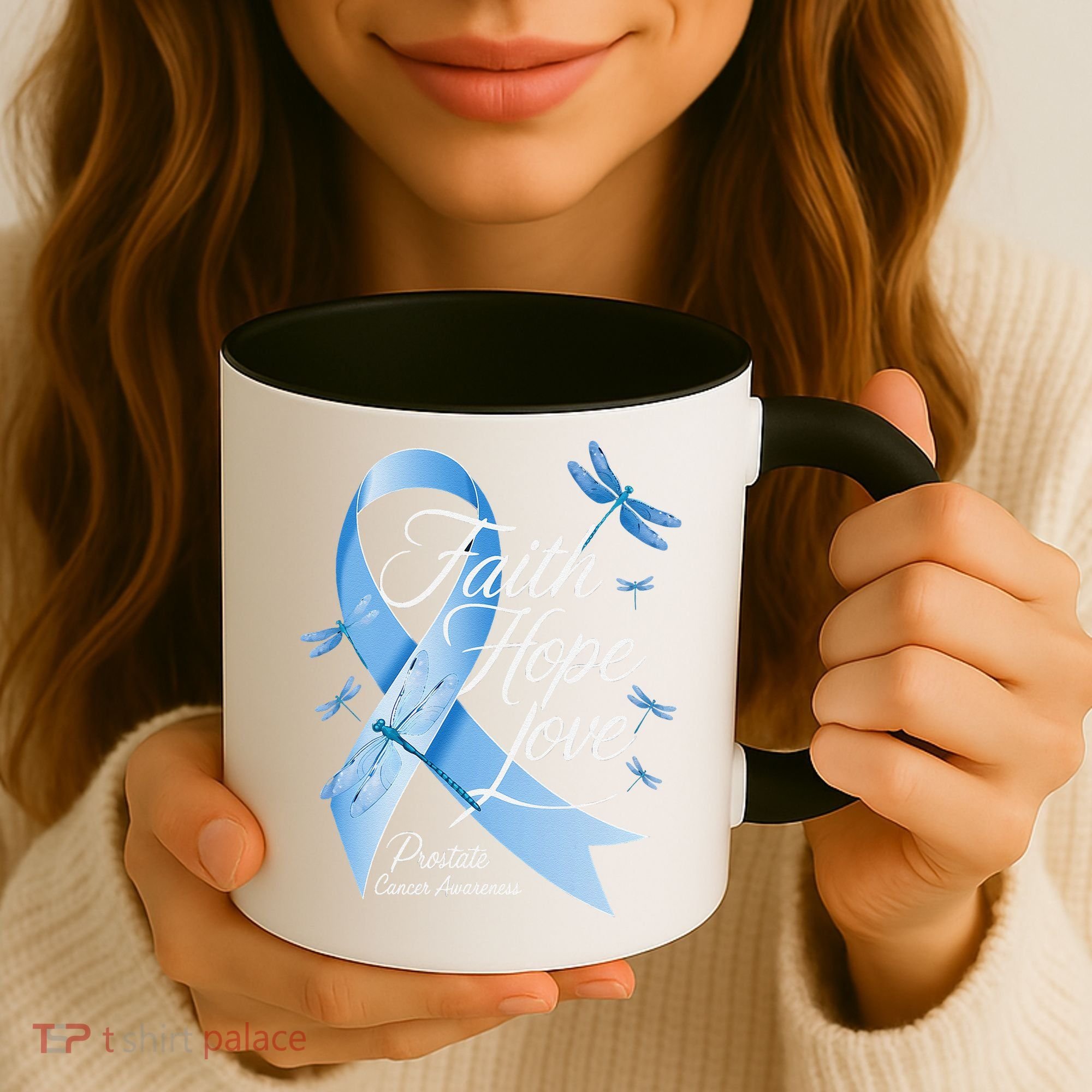 Faith Hope Love Prostate Cancer Awareness Coffee Mug