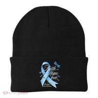 Faith Hope Love Prostate Cancer Awareness Beanie thumb 0