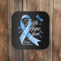 Faith Hope Love Prostate Cancer Awareness Coaster thumb 0