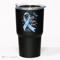 Faith Hope Love Prostate Cancer Awareness Tumbler thumb 0