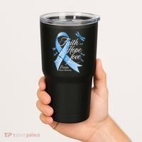 Faith Hope Love Prostate Cancer Awareness Tumbler thumb 2