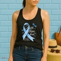 Faith Hope Love Prostate Cancer Awareness Women's Tank Top thumb 2