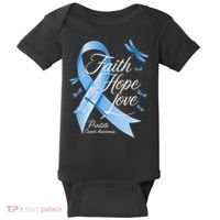 Faith Hope Love Prostate Cancer Awareness Baby Bodysuit thumb 0
