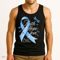 Faith Hope Love Prostate Cancer Awareness Tank Top thumb 3