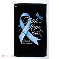 Faith Hope Love Prostate Cancer Awareness Golf Towel thumb 0