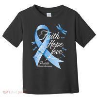 Faith Hope Love Prostate Cancer Awareness Toddler T-Shirt thumb 0
