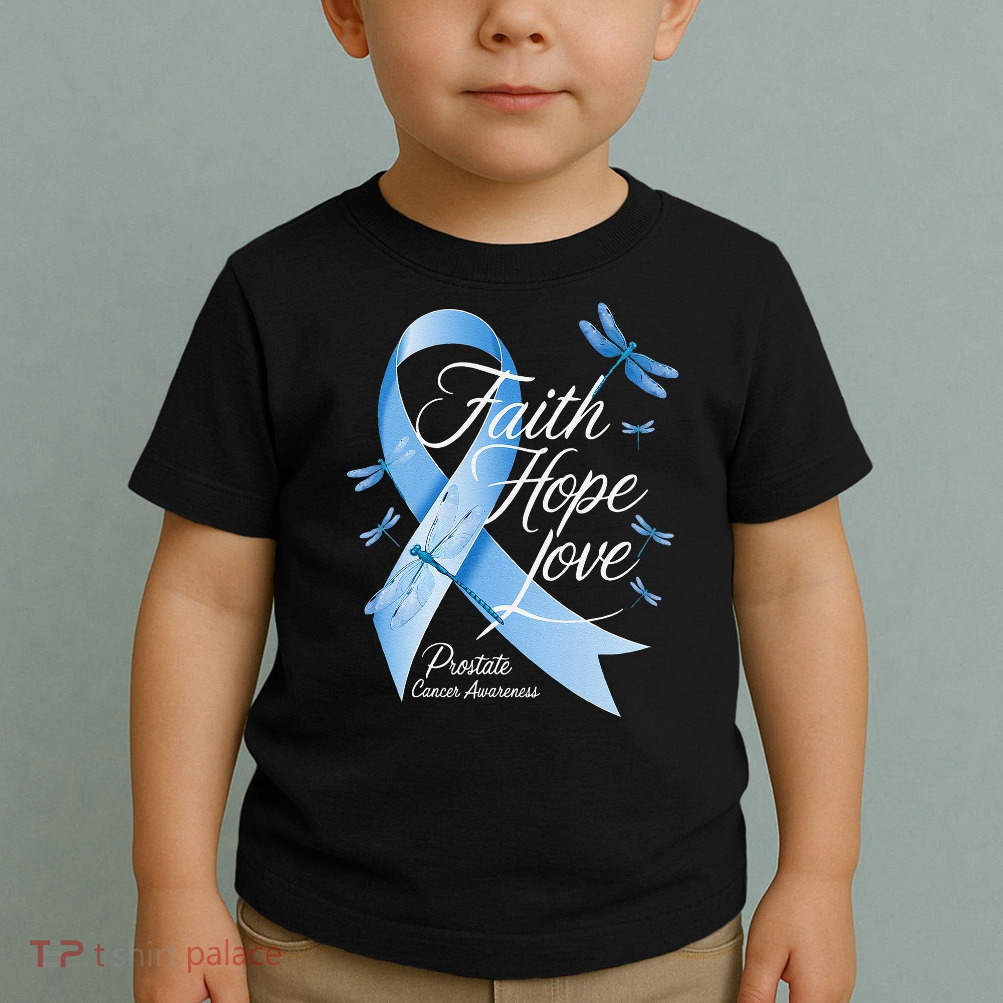 Faith Hope Love Prostate Cancer Awareness Toddler T-Shirt