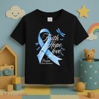 Faith Hope Love Prostate Cancer Awareness Toddler T-Shirt thumb 3