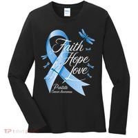 Faith Hope Love Prostate Cancer Awareness Women's Long Sleeve Shirt thumb 0