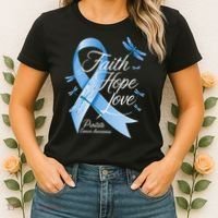 Faith Hope Love Prostate Cancer Awareness Women's T-Shirt thumb 2