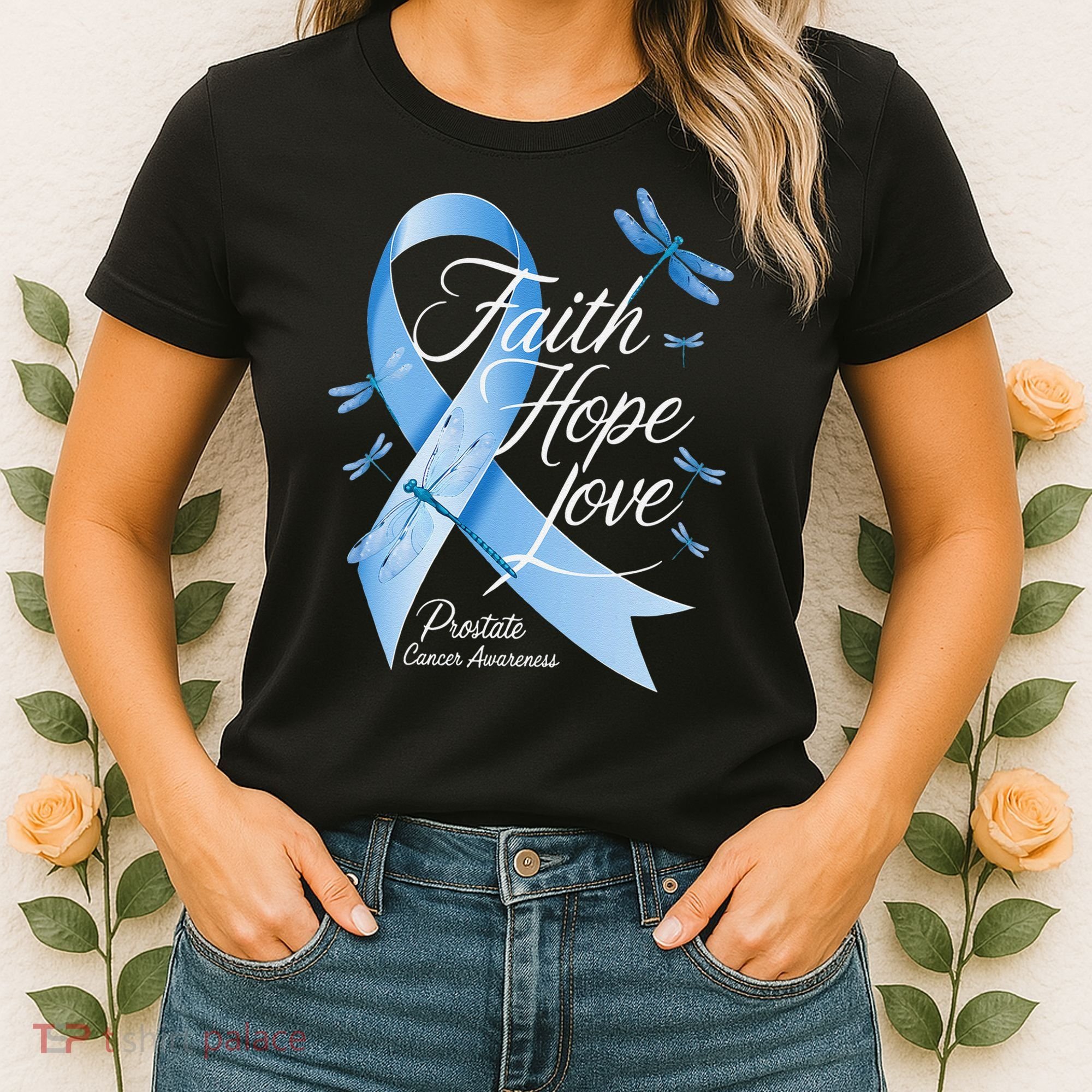 Faith Hope Love Prostate Cancer Awareness Women's T-Shirt