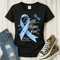 Faith Hope Love Prostate Cancer Awareness Women's T-Shirt thumb 3