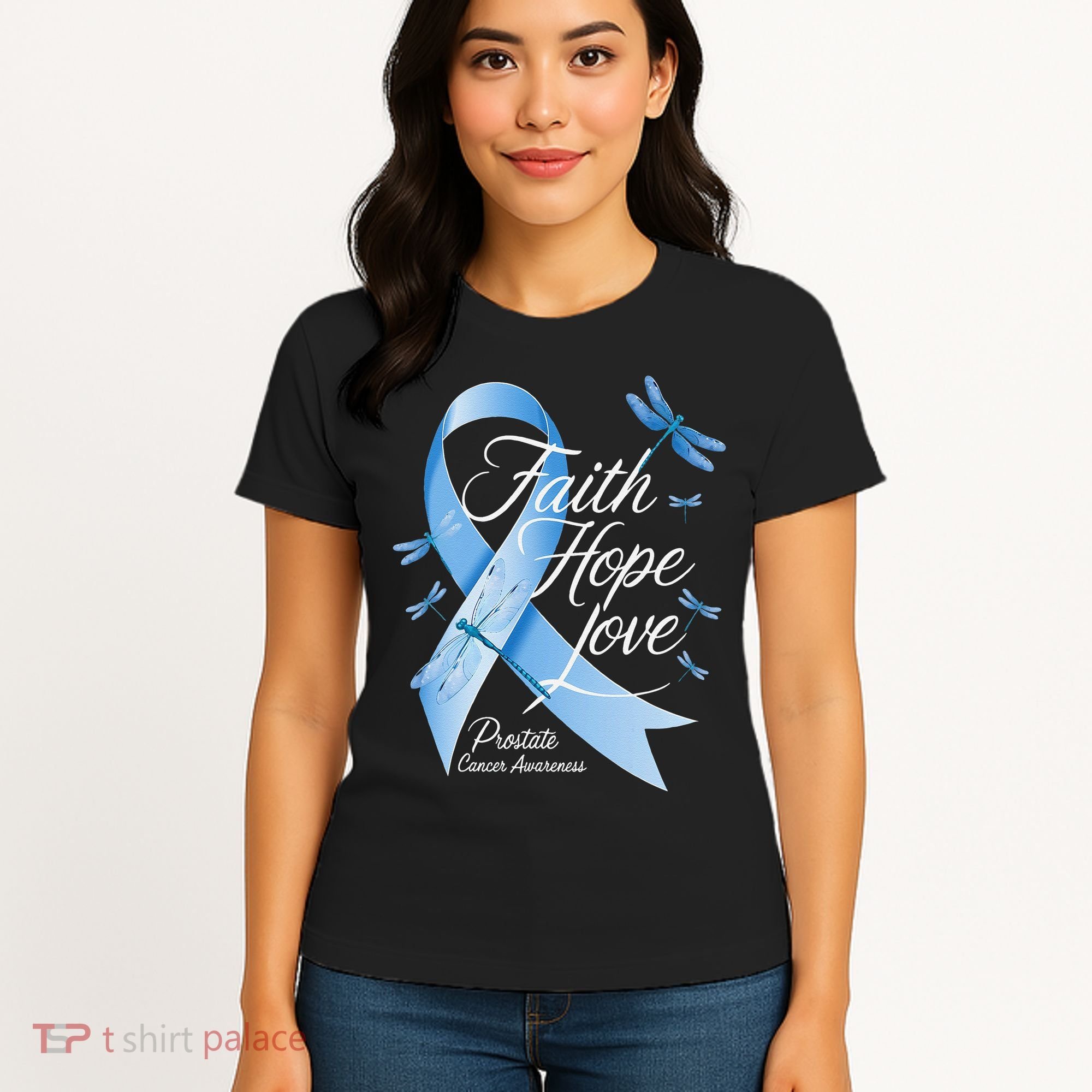 Faith Hope Love Prostate Cancer Awareness Women's T-Shirt