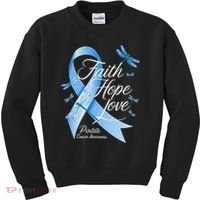 Faith Hope Love Prostate Cancer Awareness Kids Sweatshirt thumb 0