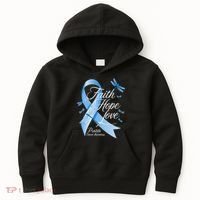 Faith Hope Love Prostate Cancer Awareness Kids Hoodie thumb 0