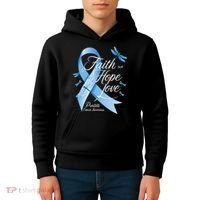 Faith Hope Love Prostate Cancer Awareness Kids Hoodie thumb 4