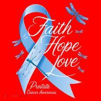 Faith Hope Love Prostate Cancer Awareness Santa Hat thumb 1