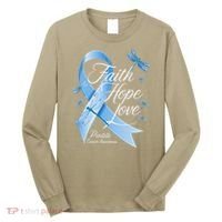 Faith Hope Love Prostate Cancer Awareness Long Sleeve Shirt thumb 0