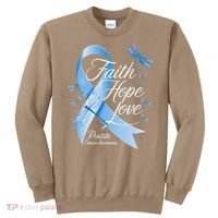 Faith Hope Love Prostate Cancer Awareness Sweatshirt thumb 0