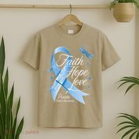 Faith Hope Love Prostate Cancer Awareness T-Shirt thumb 2