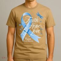 Faith Hope Love Prostate Cancer Awareness T-Shirt thumb 3