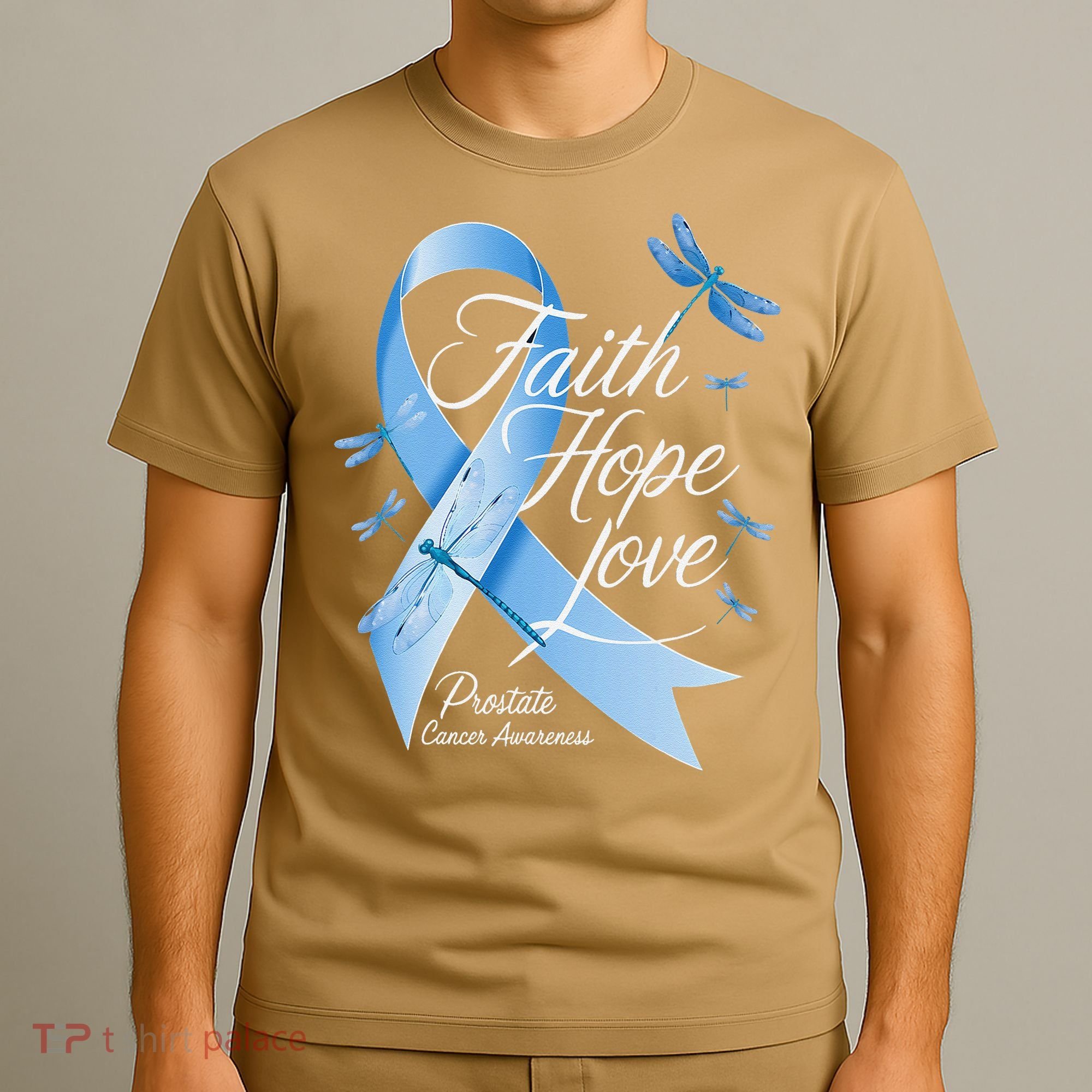 Faith Hope Love Prostate Cancer Awareness T-Shirt