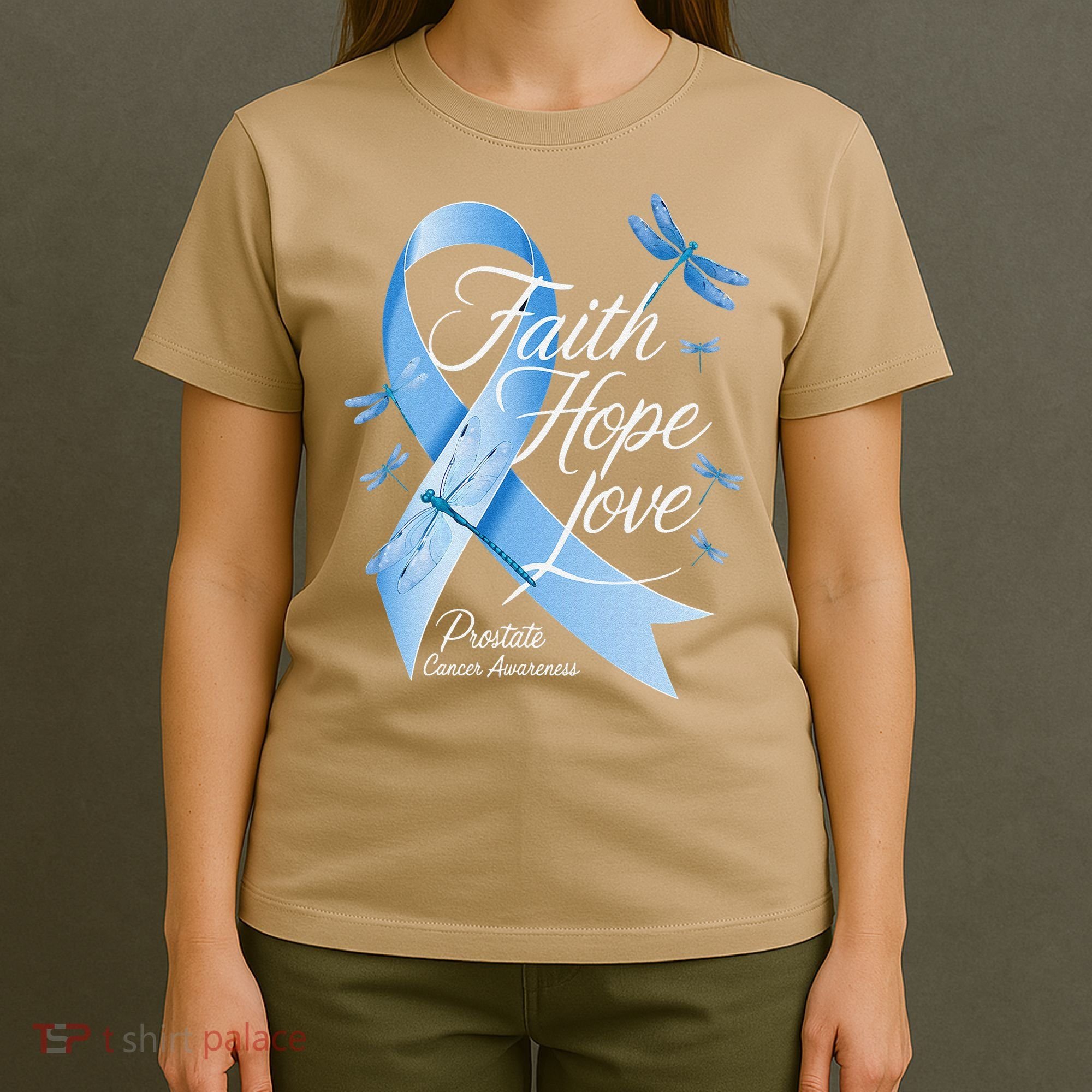 Faith Hope Love Prostate Cancer Awareness T-Shirt