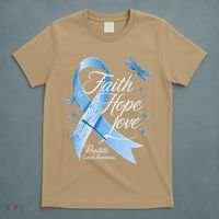 Faith Hope Love Prostate Cancer Awareness T-Shirt thumb 5