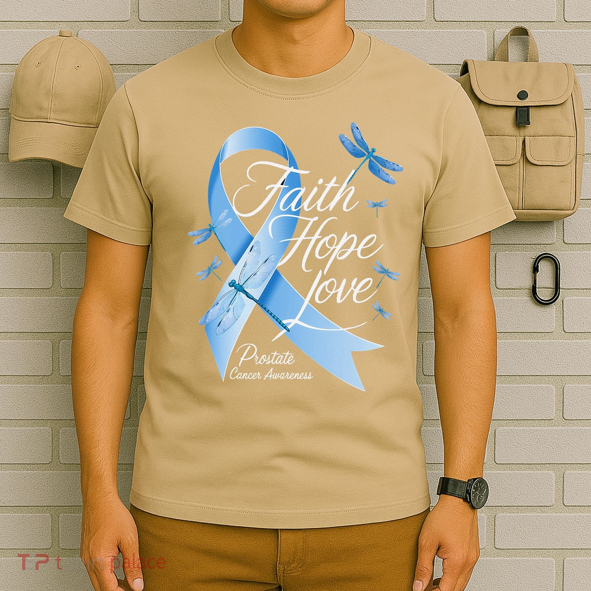 Faith Hope Love Prostate Cancer Awareness T-Shirt