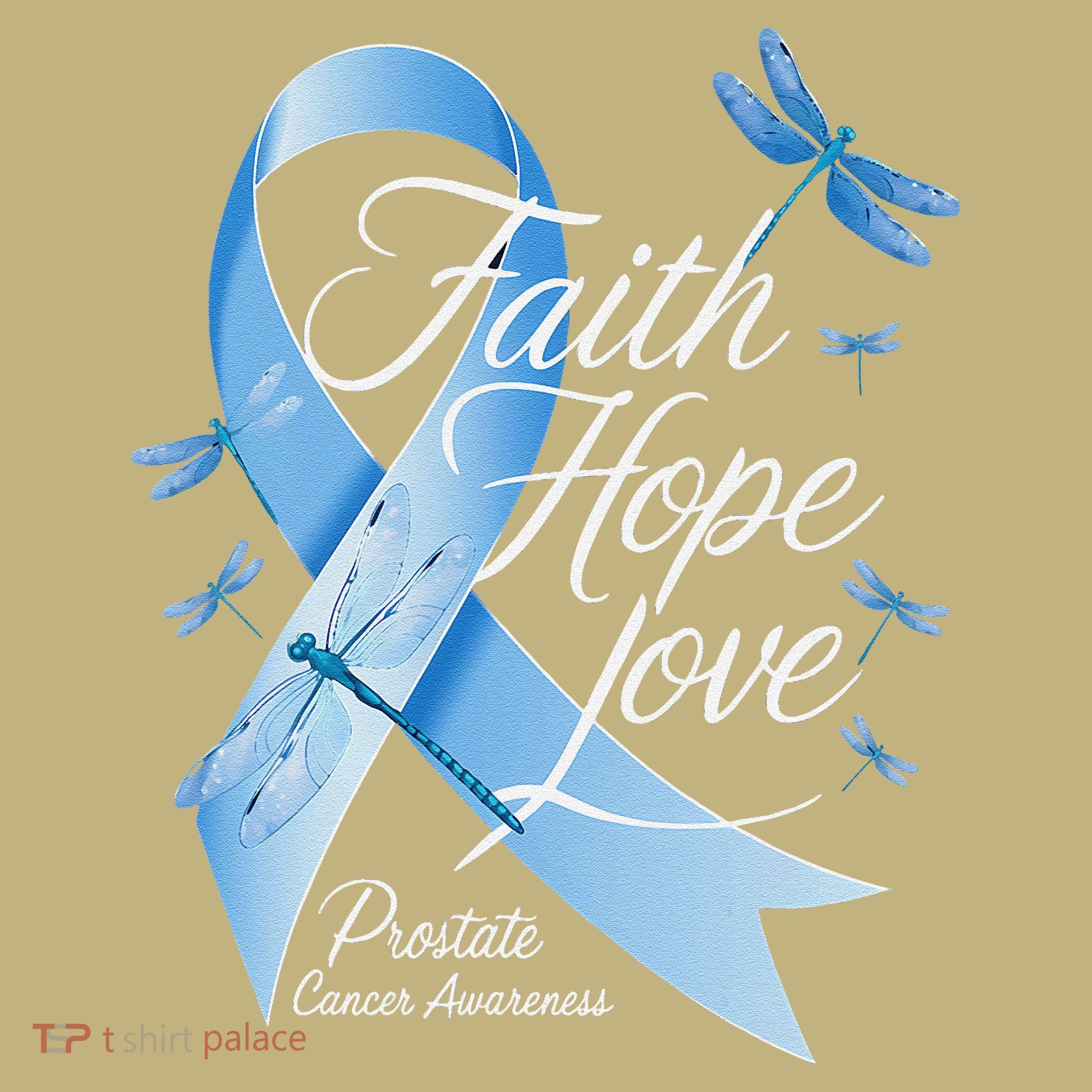 Faith Hope Love Prostate Cancer Awareness Kids T-Shirt