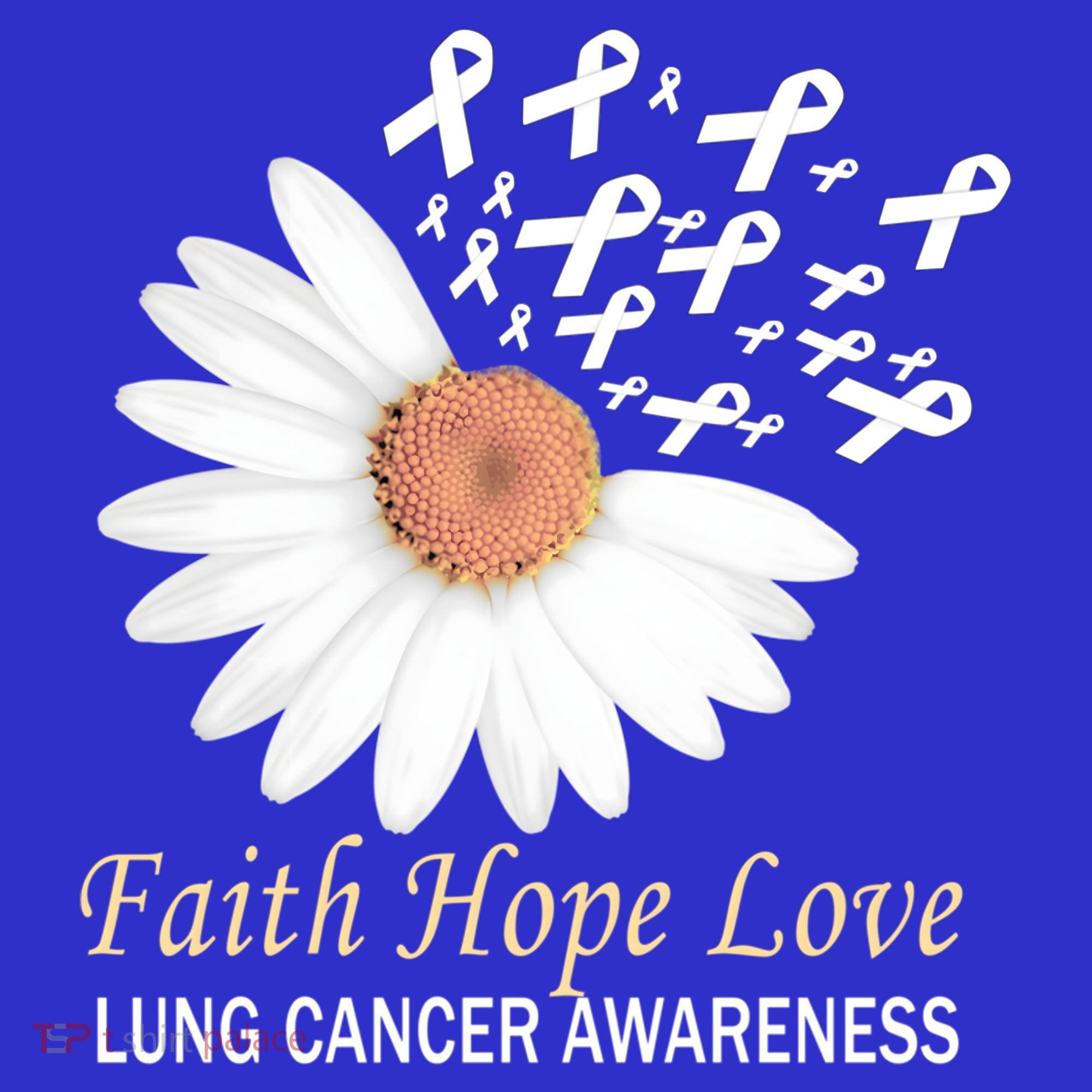 Faith Hope Love Lung Cancer Awareness Funny Gift Mousepad