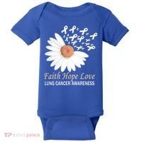 Faith Hope Love Lung Cancer Awareness Funny Gift Baby Bodysuit thumb 0